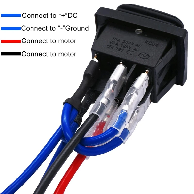 Interruptor reverso de polaridade momentânea, atuador de motor de controle à prova d'água, 6 pinos, 3 posições, interruptor de alternância