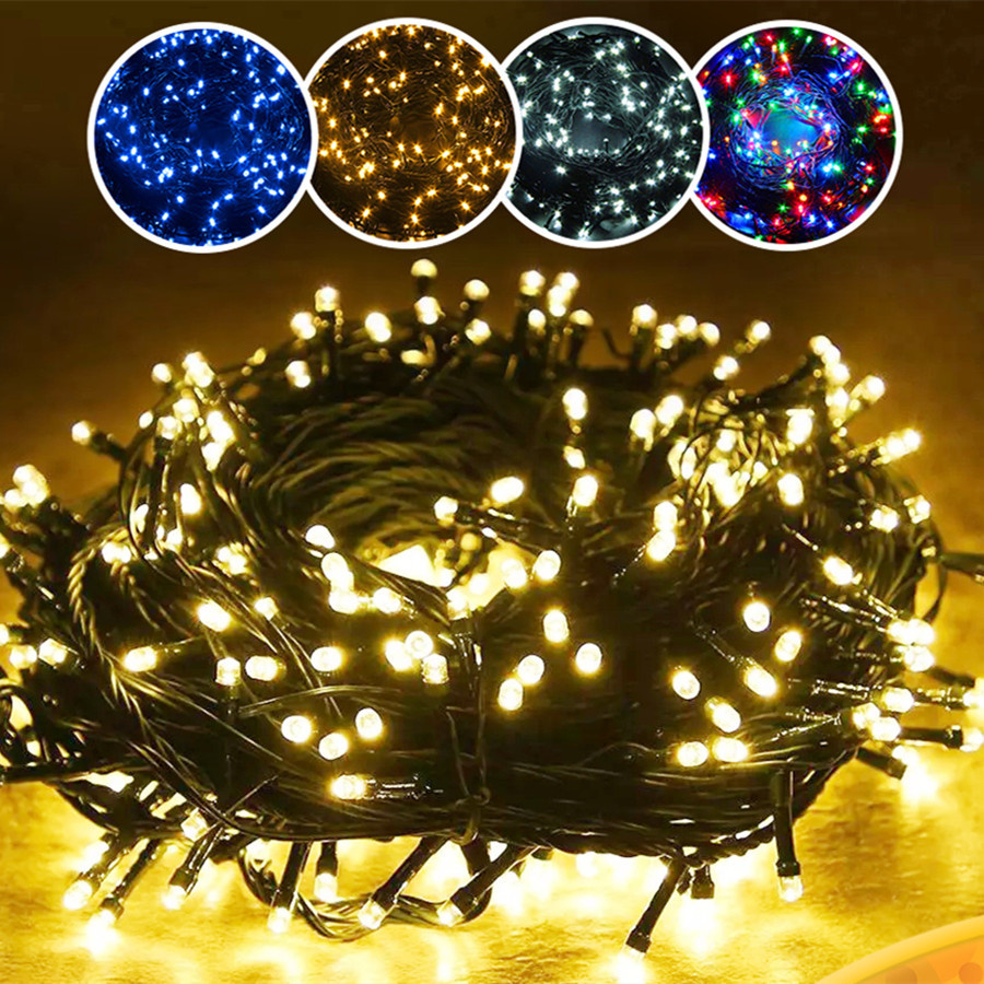 Outdoor 8 Modi 50m 500 LED Weihnachten Lichterkette Lichter für Party Hochzeit Girlande Weihnachts baum Garten Dekoration Urlaub Beleuchtung