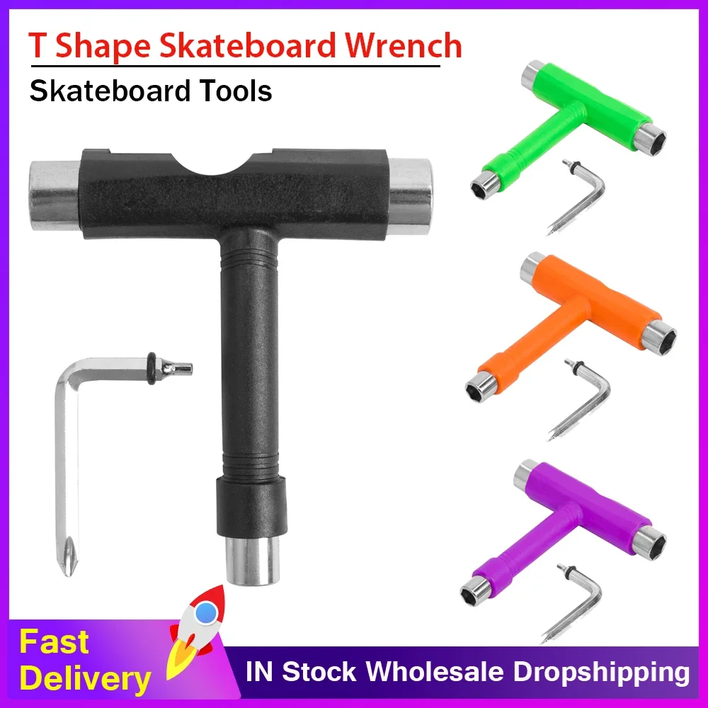 Nouveaux outils de planche à roulettes professionnels Type T clé Allen noir clé en forme de T planche à roulettes Longboard planche à roulettes clé outils