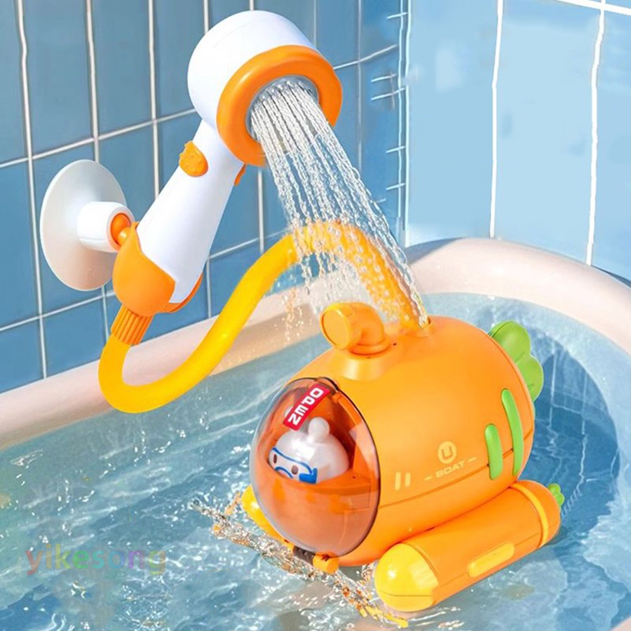 Baby Bad Elektrische U-Boot Spielzeug Dusche Sucker Interaktive Spielen Spray Badewanne Wasser Spielzeug Sprinkler Baby Dusche für Kinder