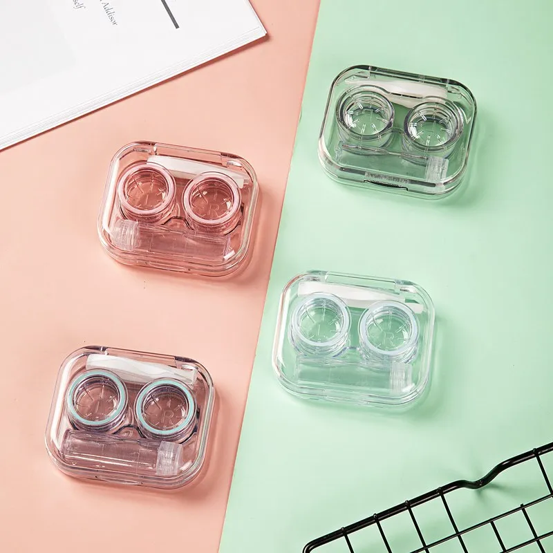 Customized Color Contact Lens Case Clip Stick Tweezers Combination Box Piece Clip Set for Lenses Color Tweezers