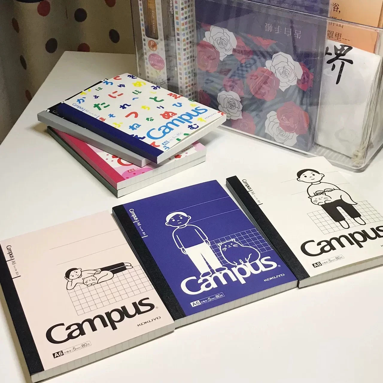 3pcs Kokuyo Campus Notebook Noritake A5 B5 8mm Dotted-Line 40sheets A6 5mm Square 80sheets Notebooks and Journals