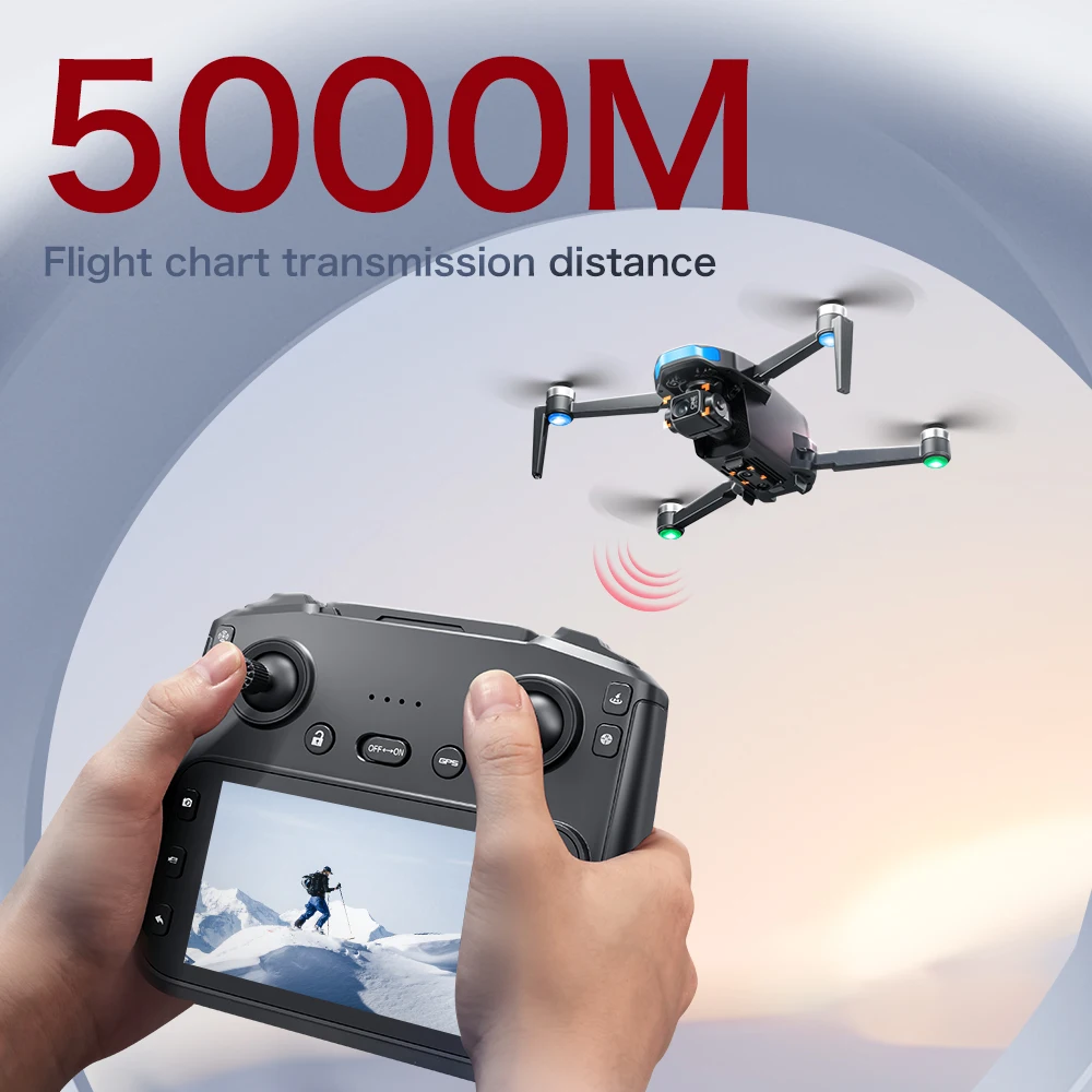 S-X1 MAX GPS Drone Profissional 4K Câmera 3 eixos Gimbal Antena FPV Brushless Security Drone com Controle de Tela Grande Quadcopter