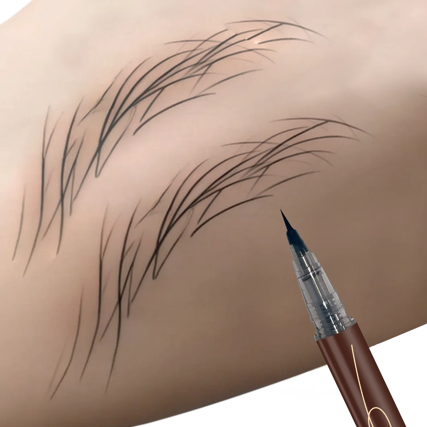 Matita per sopracciglia ultrafine ultrafine eyeliner liquido professionale impermeabile a prova di sudore Sopracciglio doppio scopo durevole trucco artistico