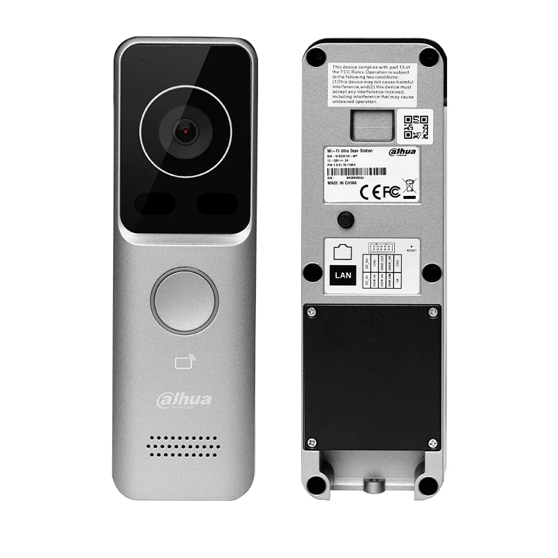 Dahua 2MP WiFi Villa Deurstation Smart Home Draadloze PoE Deurbel Camera Afstandsbediening Ontgrendelen Volledige Digitale Video Intercom VTO2311R-WP
