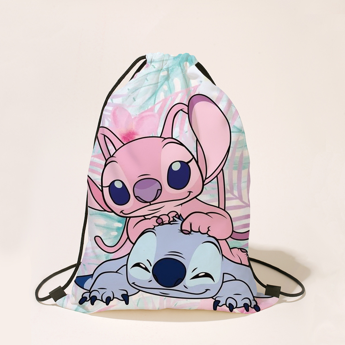 Disney Stitch Drawstring Bag Boys Girls Cartoon Drawstring Backpack Party Gifts Drawstring Bags Birthday Party Decorations