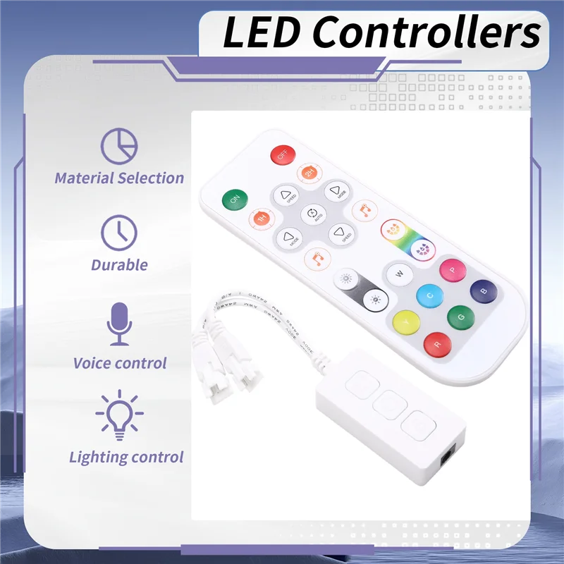 ELECT-Pengontrol LED Pintar RGB RGBW Iot, Kompatibel untuk Alexa Home, Remote Bluetooth Wifi, SP543E SP548E SP549E, 5V-24V