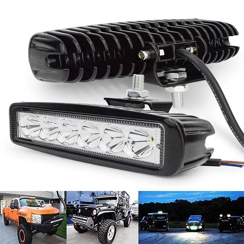 6 LED voiture travail lumière haute luminosité projecteur universel tout-terrain Automobile camion conduite antibrouillard phares DRL conduite lampe 12V