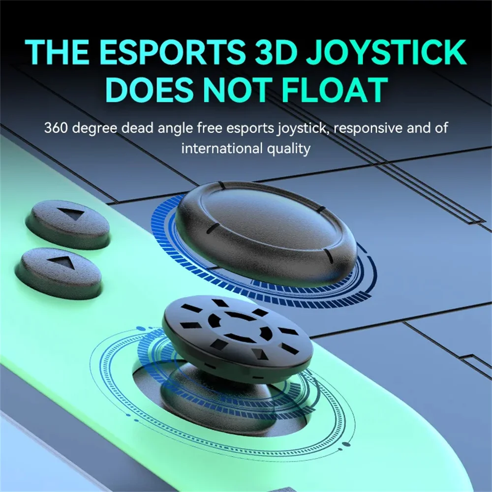 BT 5,2 Joy Controller RGB LED Switch L/R Joypad para Nintendo Switch/Lite/Oled JoyCon Gamepads Joystick con doble vibración