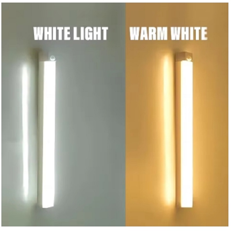 Motion Sensor Night Lights Wireless LED Lamp USB Rechargeable Magnetic For Wardrobe Room Closet Kitchen Aisle Tube Detector Bulb