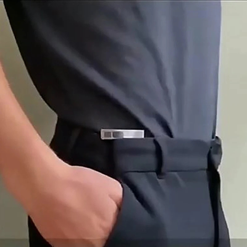 DermatFolding-Ceinture multifonctionnelle, clip télescopique, réglable, taille de coussin de pantalon