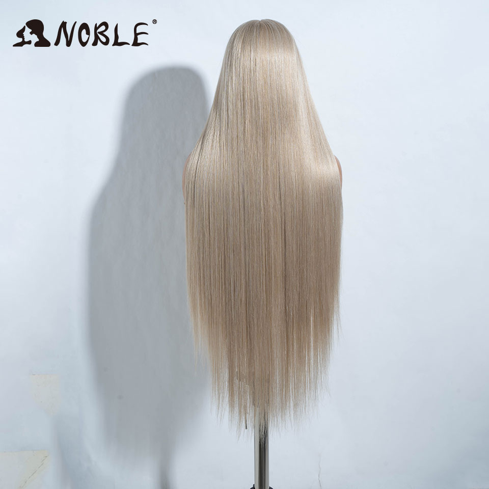 Edele cosplay pruiken voor zwarte vrouwen rechte synthetische kant pruik 38 inch ombre blonde kant pruik cosplay blonde synthetische kant pruik
