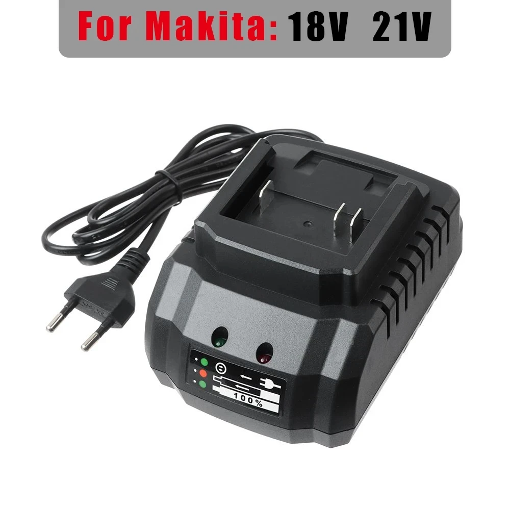 Reemplazo del cargador de batería para Makita modelo 18V 21V Li-ion BL1415 BL1420 BL1815 BL1830 BL1840 BL1860 amoladora de taladro eléctrico