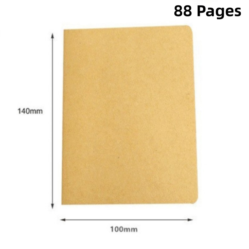 A6, ретро дневник, пустые скетчбуки для граффити, рисование, черная Обложка, 88 страниц, офисные и школьные принадлежности