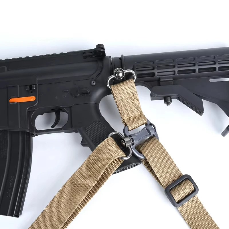 Eslinga ajustable para Rifle MS4, correa de Metal QD, nailon táctico giratorio, arma de 2 puntos, liberación multimisión, acceso de caza Airsoft