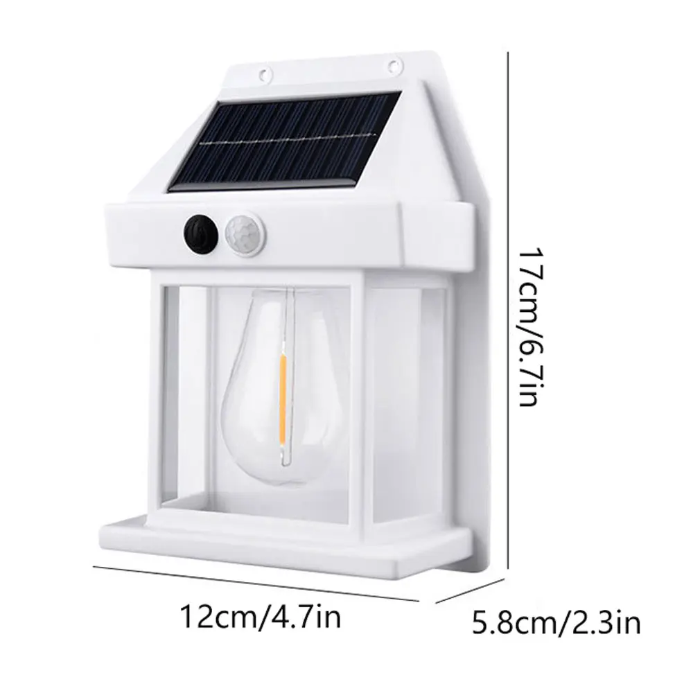 Aplique Solar de pared para exteriores, lámpara con Sensor de movimiento, accesorios de iluminación Exterior impermeables para casa, Patio, porche, garaje