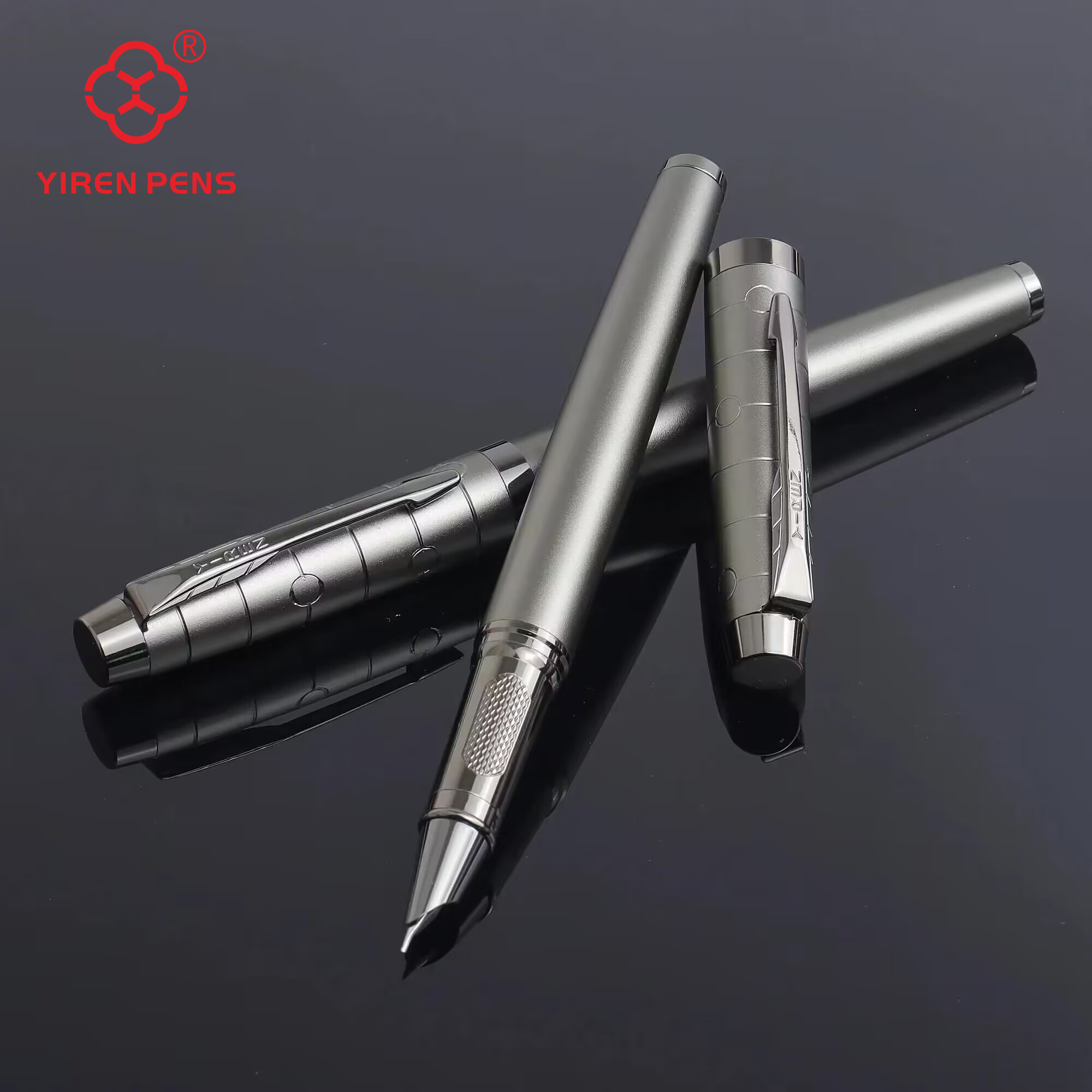 プロの金属製万年筆,ペン,エレガントで頑丈,区別,メカニカル感,メタリックタッチ,高級ペン,1個
