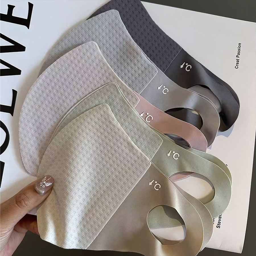 Zomer Ice Feel Masker Dames Traceless Zonnebrandcrème Zonnescherm Masker Oogbescherming Hoek Ijs Zijde Mode Schaduwmasker