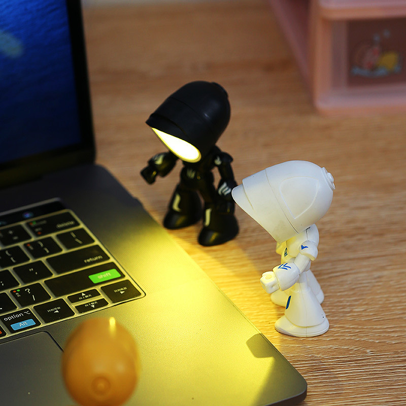 Mini Nacht Licht LED Cartoon Nette Hero Polizei Schreibtisch Lampe Desktop Ornament Nacht Schlafzimmer Tisch Lichter Kinder Junge Urlaub Geschenke