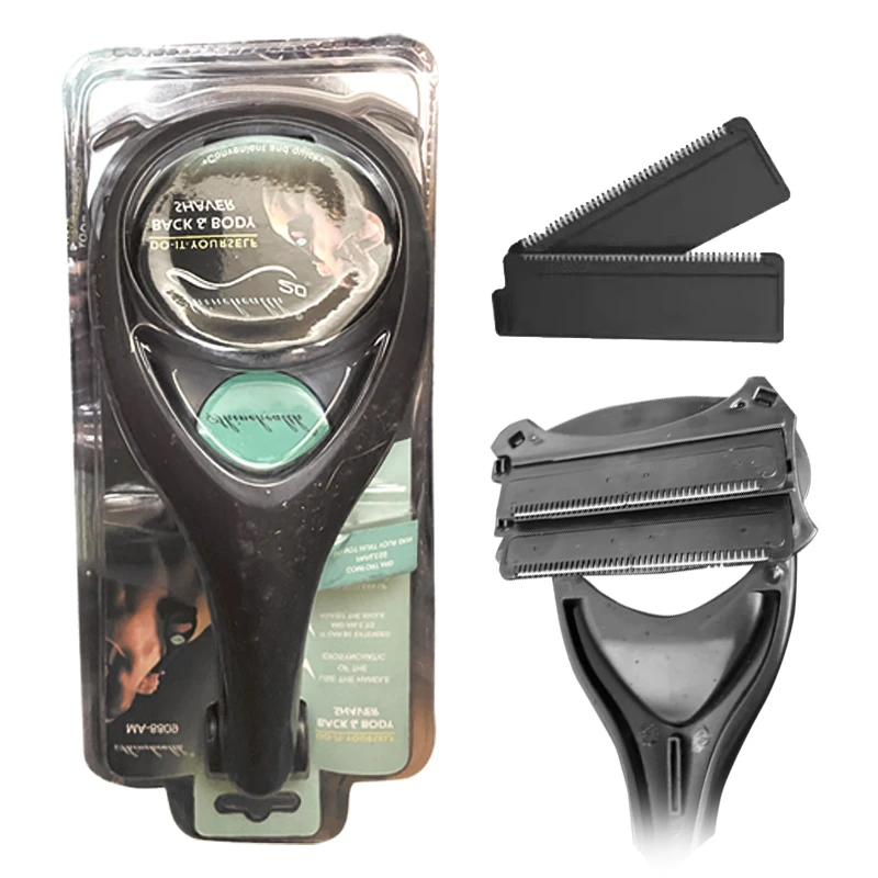 Man Back Shaver Hair Body Shaver Safety Long Handle Foldable Trimmer Body Leg Removal Shaving Razor Tool Hair Removal Razors B5