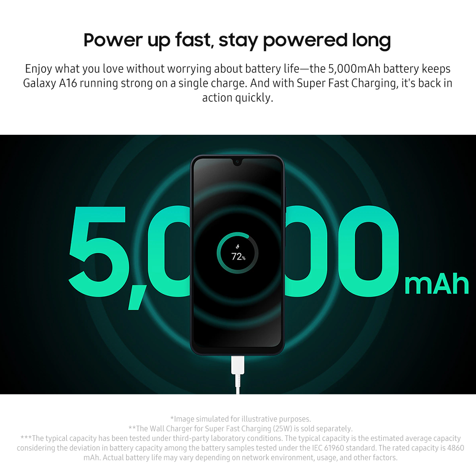 НОВЫЙ смартфон Samsung Galaxy A16 4G Android 4 ГБ 128 ГБ MTK 6,7 "90 Гц Super AMOLED Дисплей 50 МП Камера 5000 мАч Аккумулятор NFC