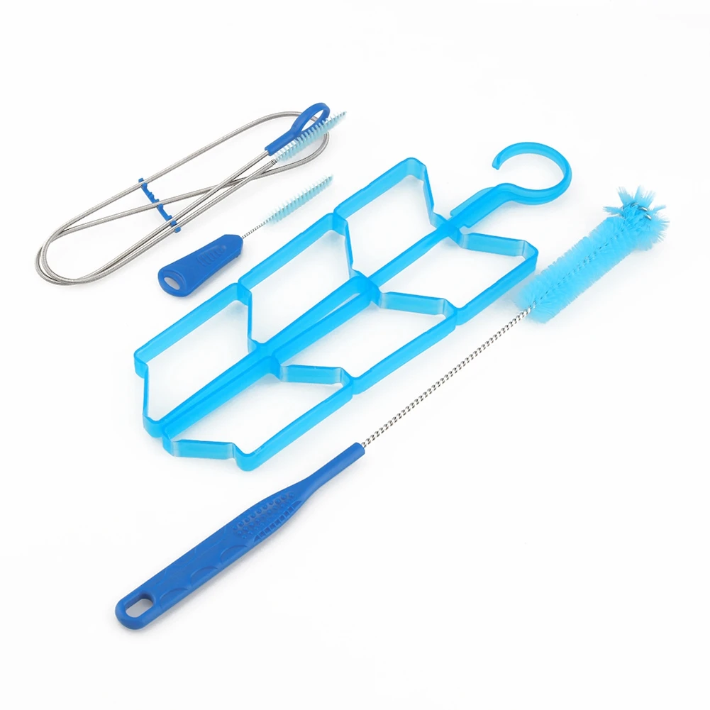 4 in 1 Portable Hydration Water Bladder Tube Cleaning Kit Brushes Drying Rack 4 in 1 Water Bladder Cleaning Kit
