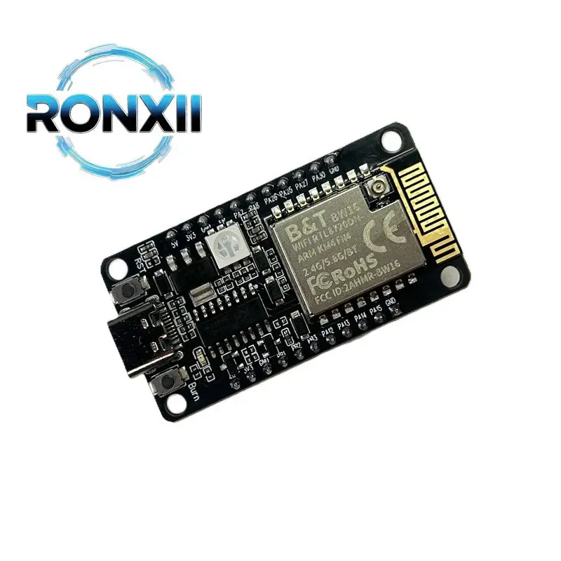 Placa de desenvolvimento BW16-Kit Módulo Bluetooth de baixa potência WiFi de banda dupla baseado em RTL8720DN com IPEX