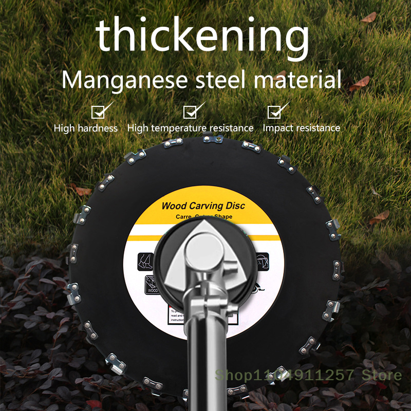 Lâminas de serra de árvore universais de alta capacidade, 16/20 dentes, cortador de grama para cabeça de cortadores de grama, 1 peça