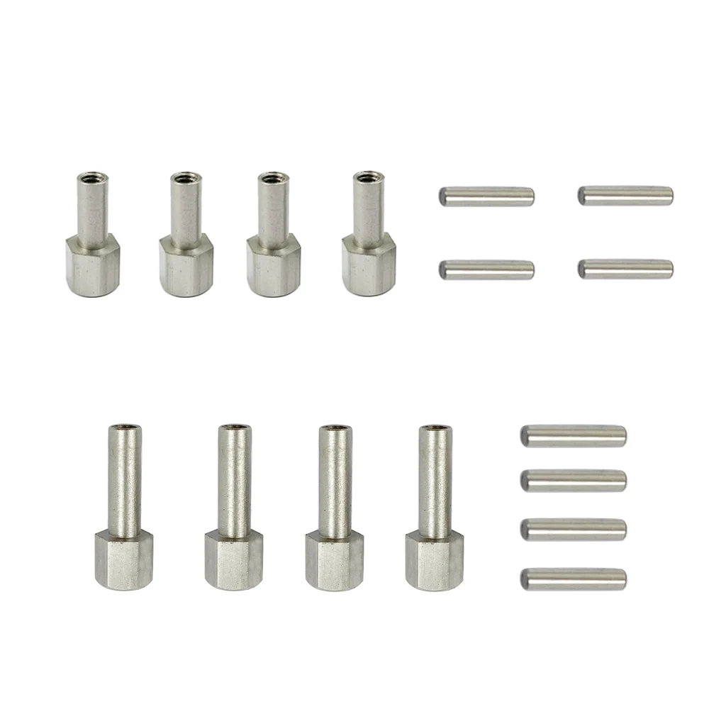 4 Nhôm RC Xe Ô Tô 12Mm Hex Bánh Xe Hub Ổ Bộ Đổi Nguồn 15/20/25Mm Nối Dài Bộ Combo khớp Nối Cho 1/10 RC Xe Bánh Xích Trục SCX10 D90