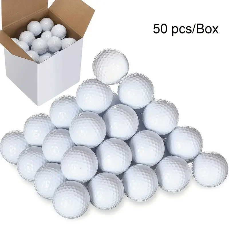 Pelota de práctica de tres capas Golf Sarin, resistente al desgaste y duradera, súper distancia, 50 bolsas, se puede utilizar para exteriores e interiores