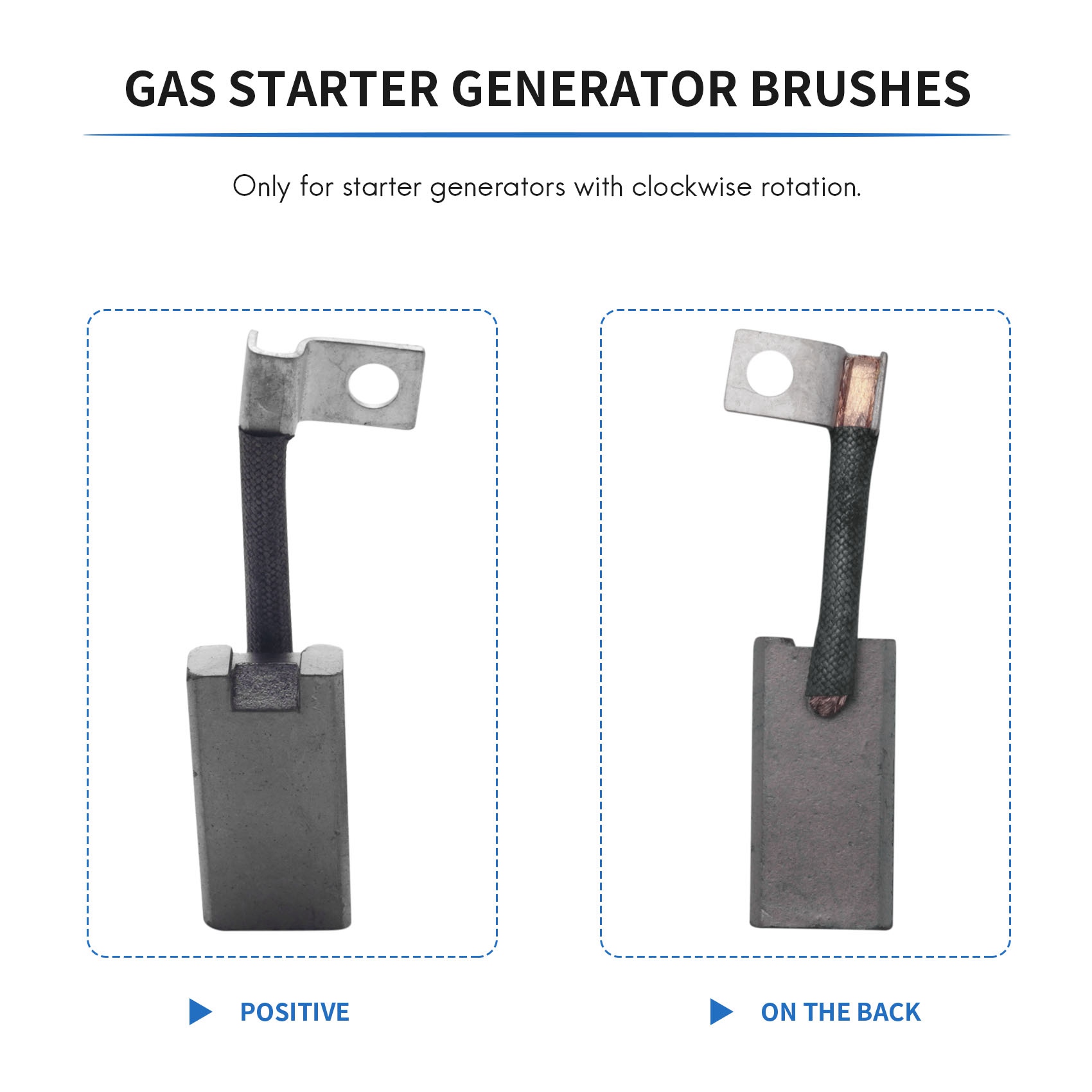 4 Stuks Voor Club Auto Ez Go Yamaha Golfkar Gas Starter Generator Borstels En Schroefset Borstels 101869302