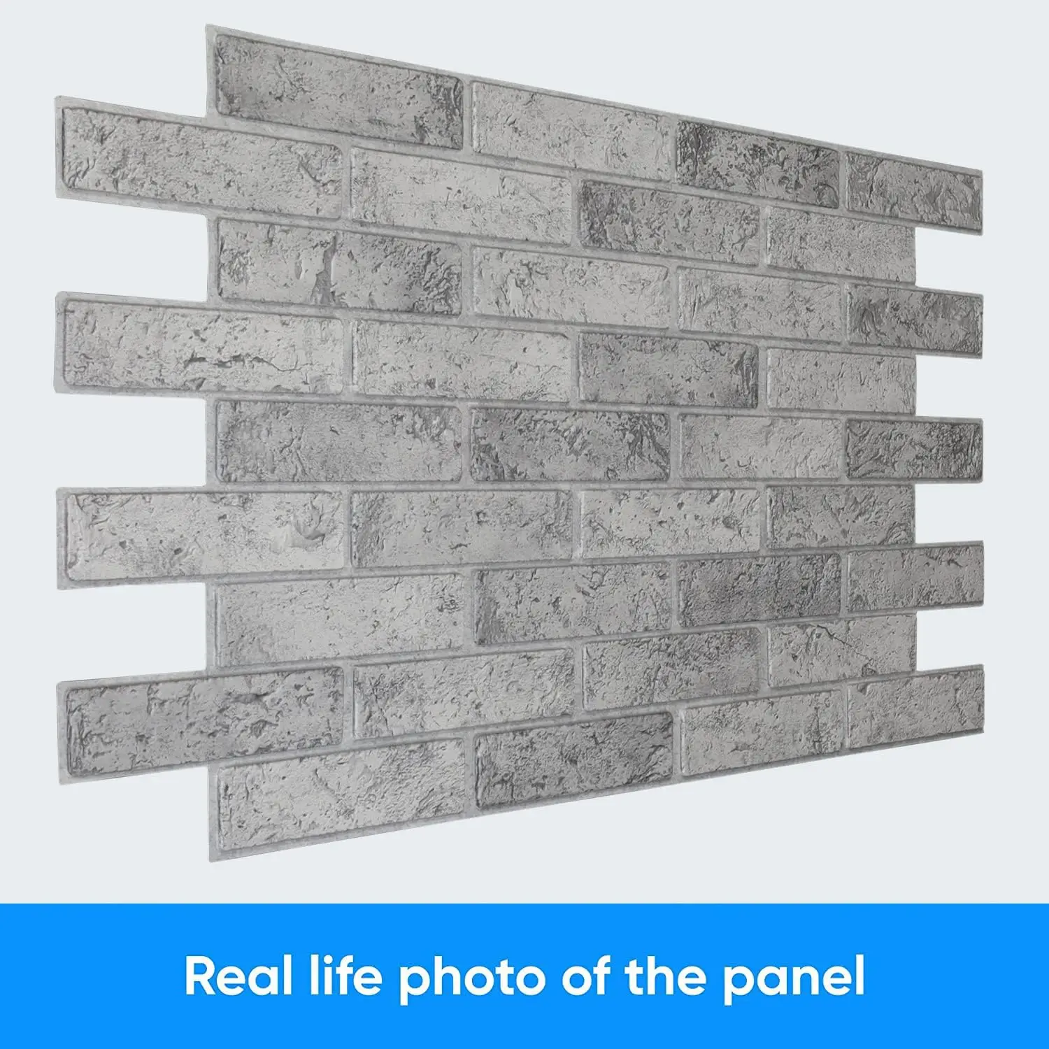 Panneaux de décoration d'intérieur en PVC 3D 138, sans adhésifs, fins et élastiques, 10 AGH comme/4.6 m2