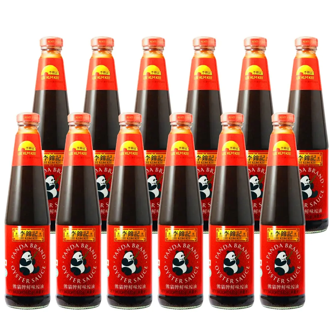 Lee Kum Kee Panda Brand Oyster Flavoured Sauce, 510 g (Pack of 12)
