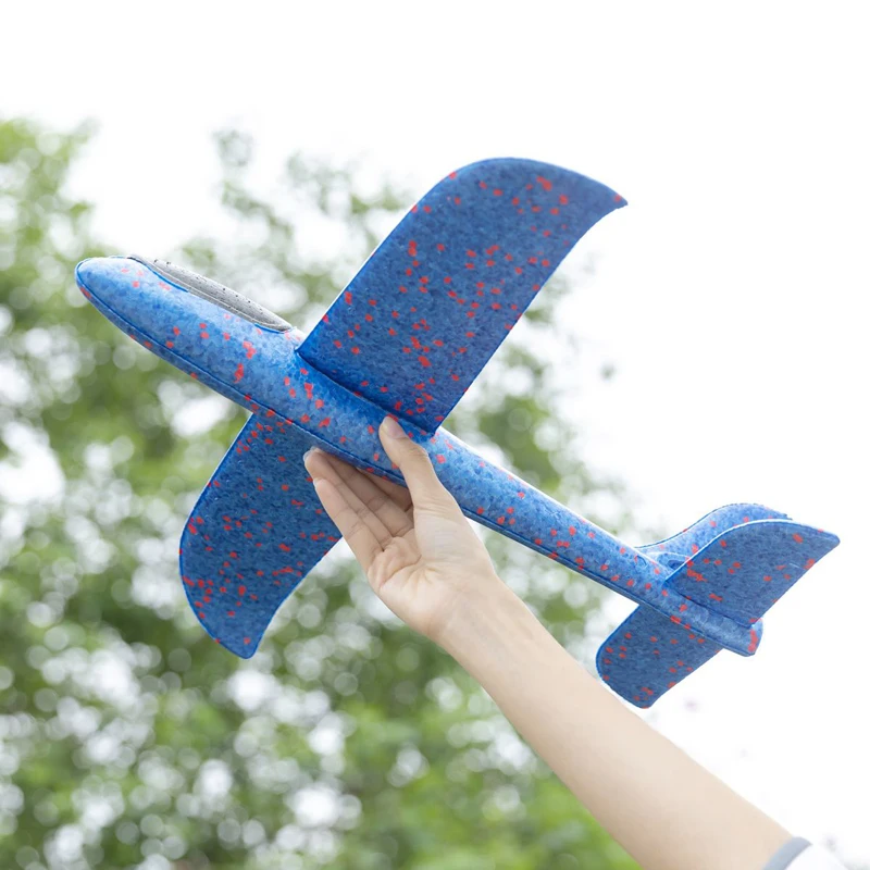 48cm Duży piankowy samolot Szybowiec Ręczny samolot bezwładnościowy EPP Samoloty bąbelkowe Zabawki dla dzieci na świeżym powietrzu Prezent dla chłopców