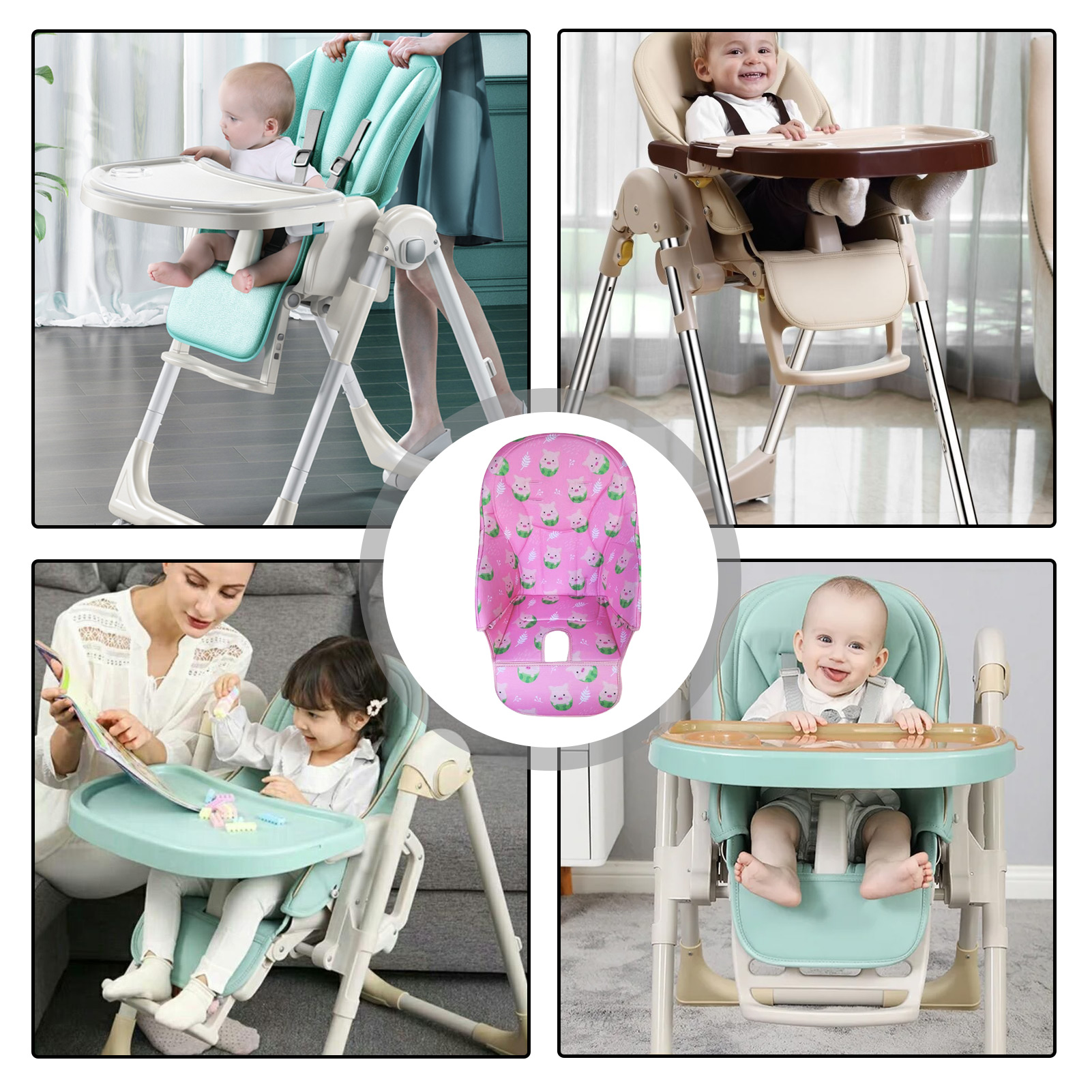 เก้าอี้รับประทานอาหารเด็กที่นั่งเบาะสําหรับ Peg Perego สําหรับ Siesta Zero3 สําหรับ Baoneo สําหรับ Kosmic Jané Oxford ผ้าเด็กเก้าอี้รับประทานอาหาร