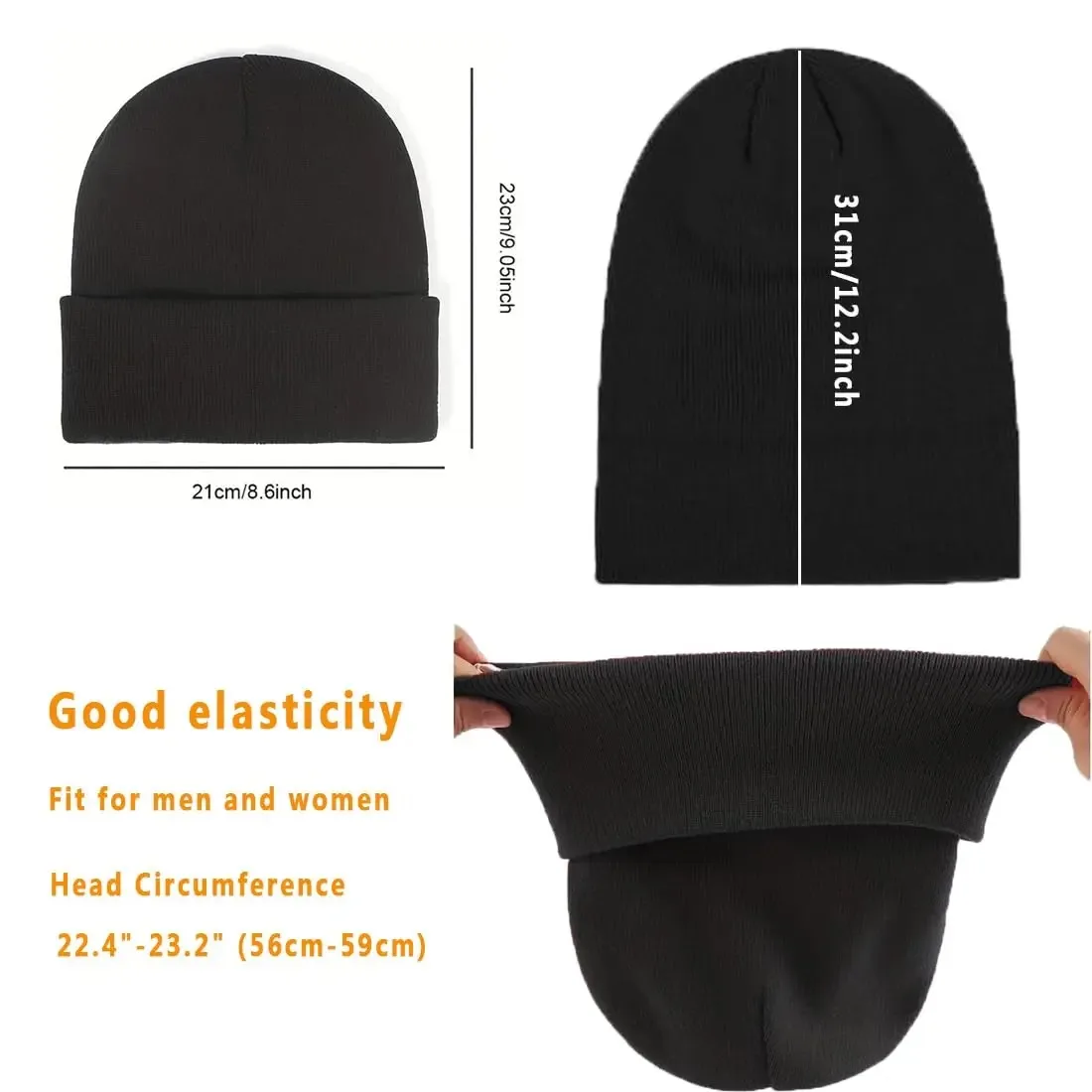 Unisex ซาตินเรียงราย Anti Static Beanie หมวกผู้หญิงฤดูหนาวผ้าไหมซับ Slouchy Warm Cuffed Skullies 2 ชั้นผม Sleep Cap