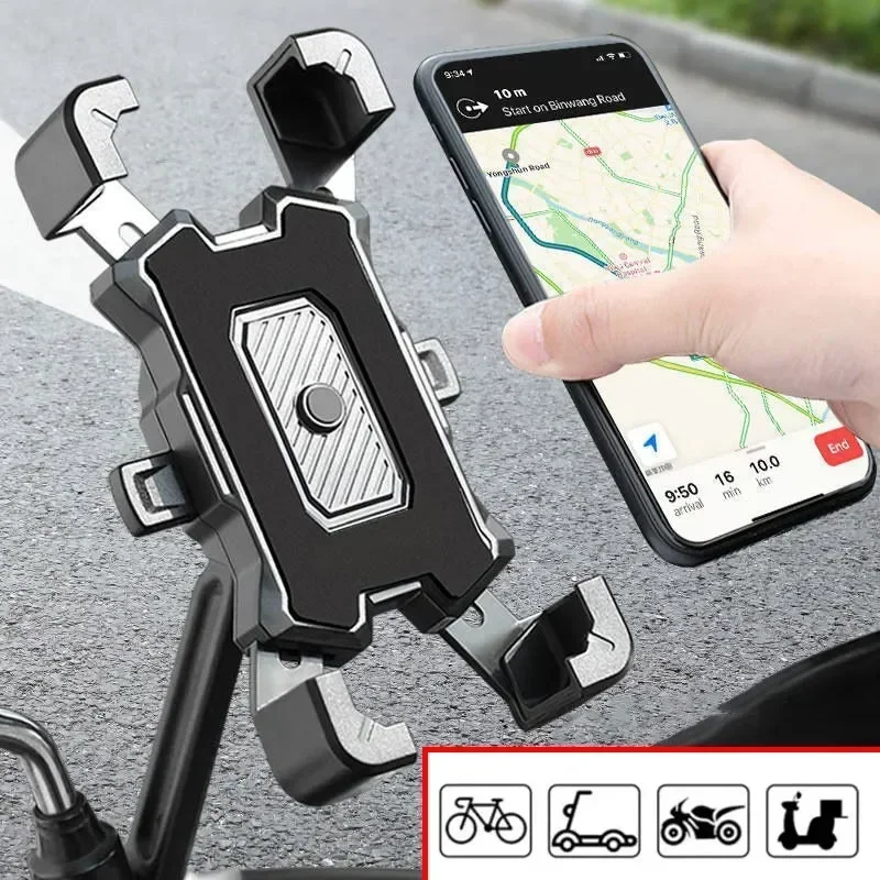 Fahrrad-Handyhalter 360° °   Drehbare elektrische Halterung für iPhone Xiaomi Reiten MTB Fahrrad Moto Motorrad Ständer Halterung rutschfeste Radfahren