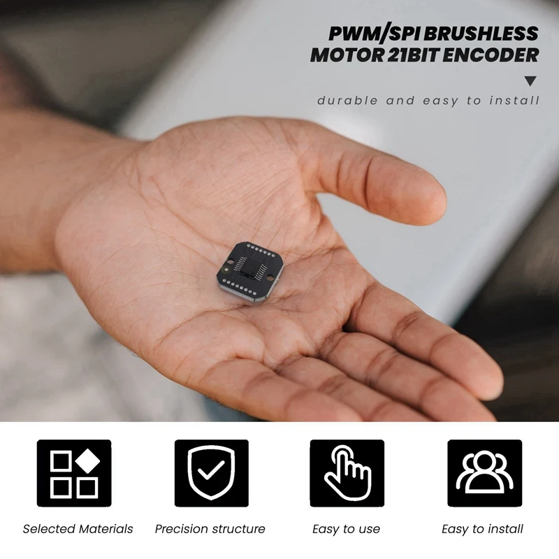 Módulo codificador magnético 3X MT6835, Motor sin escobillas PWM/SPI, codificador de 21 bits que puede reemplazar AS5048