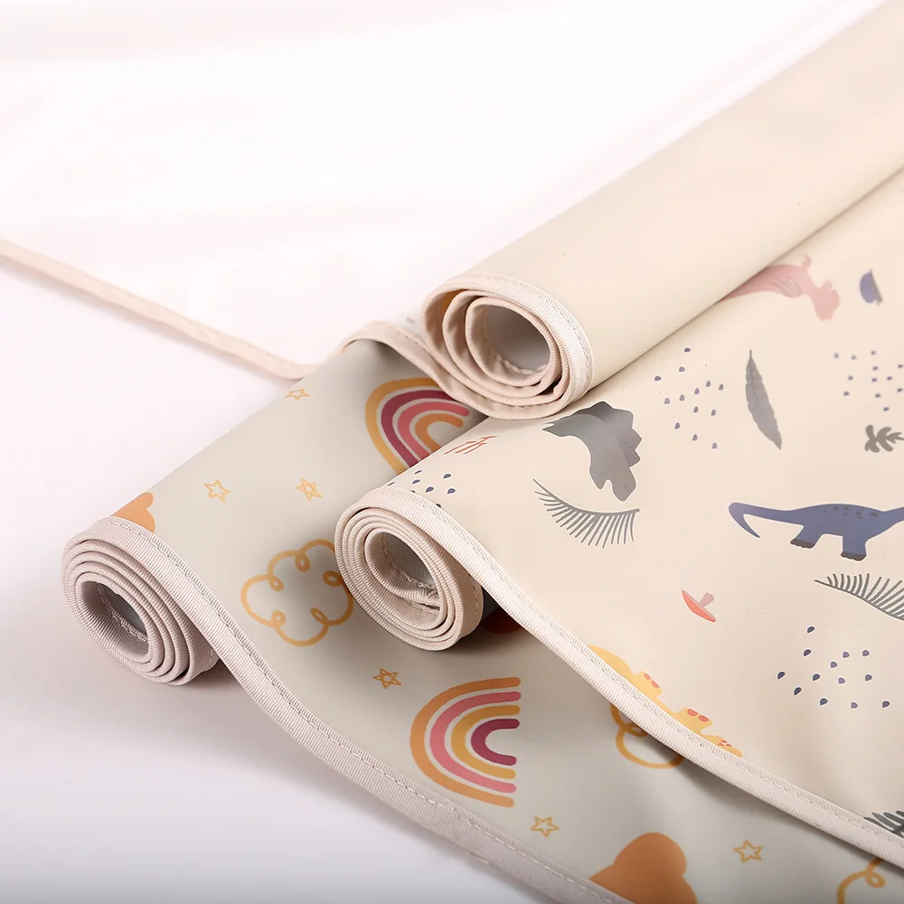 Lavável Algodão Fralda Pad Capa para Infantil, Folha de berço impermeável, Mudando Urina Mat, Colchão Reutilizável, 3 Tamanhos