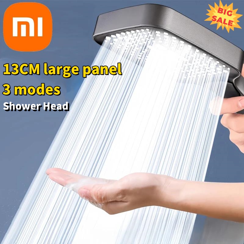 Xiaomi 13 см, большая панель, 3 режима, насадка для душа, водный массажный душ высокого давления с фильтрующим элементом насадки, аксессуары для ванной комнаты, новинка