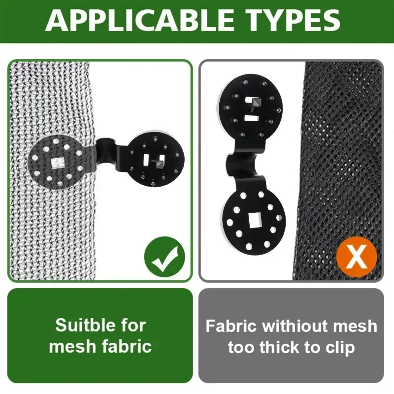 30~200PCs Shade Cloth Clips Shade Fabric Clamps Accessories Grommets For Net Mesh Cover Sunblock Fabric In Garden Greenhouse