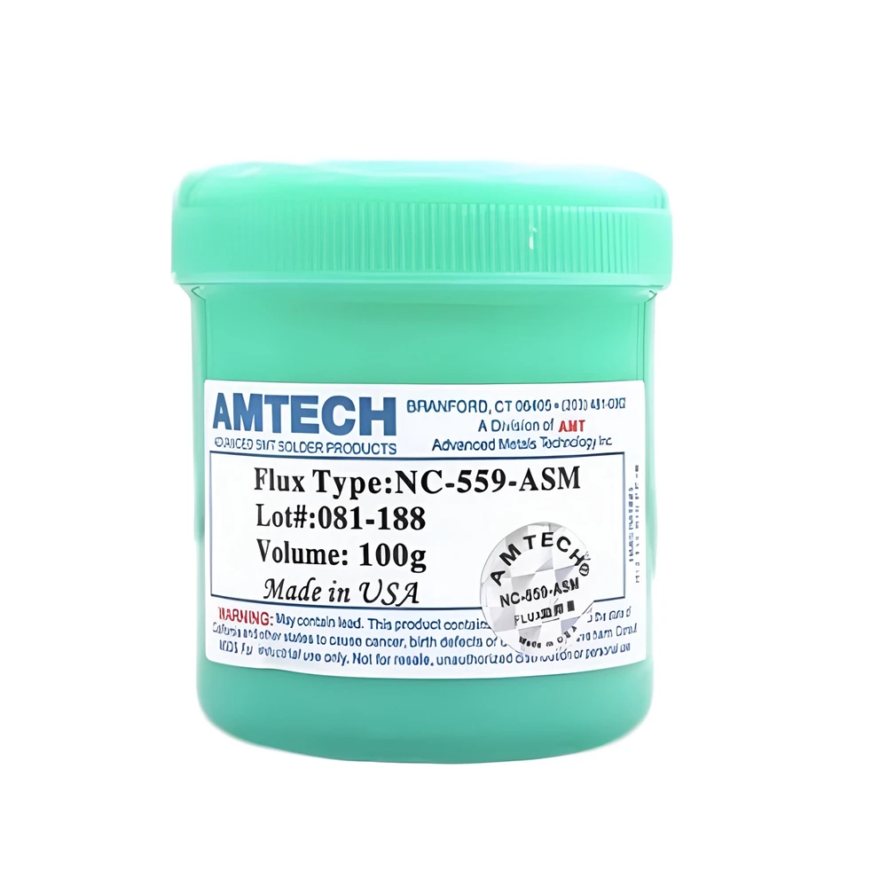 Flusso Amtech Originale NC 218 559 ASM Flusso per Saldatura 100g No-clean Flusso di Saldatura Punta Rinfrescante Saldatura Pcb Riparazione Saldatura T