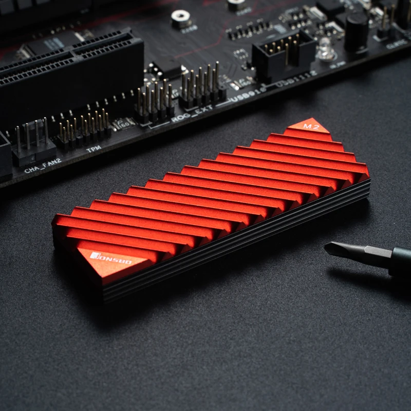 JONSBO M.2 SSD NVMe ความร้อน 2280 Solid State Hard Disk ฮีทซิงค์อลูมิเนียมพร้อมแผ่นความร้อน PC อุปกรณ์เสริม