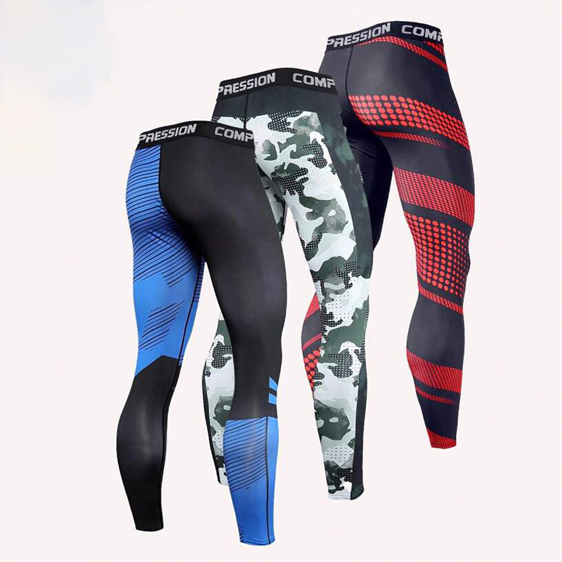 ผู้ชายกางเกงผู้ชายกีฬาการฝึกอบรม Legging GYM กางเกงผอม Tights กางเกง Jogging Sweatpants กางเกงวิ่งผู้ชาย