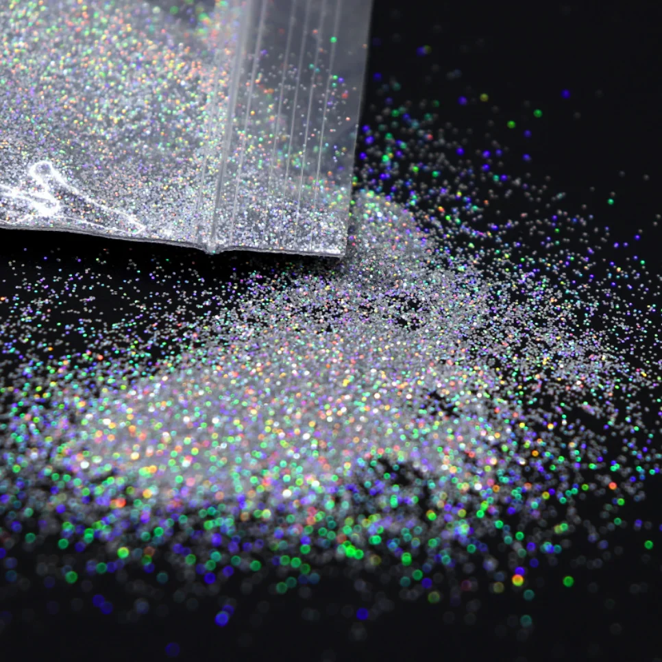 Bolsa de 10g de brillo láser para uñas de 0,2 MM, brillo láser para uñas, relleno de goteo, suministros profesionales para decoración de uñas DIY, accesorios para uñas
