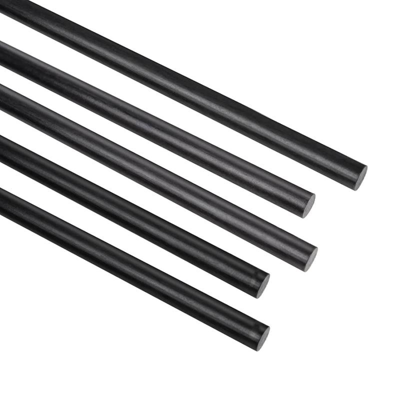 1/5/10pc 탄소 섬유 원형 막대 D:1-18mm(L:100/200/250/500mm) RC 비행기 용 고강도 경량 DIY 복합 액세서리