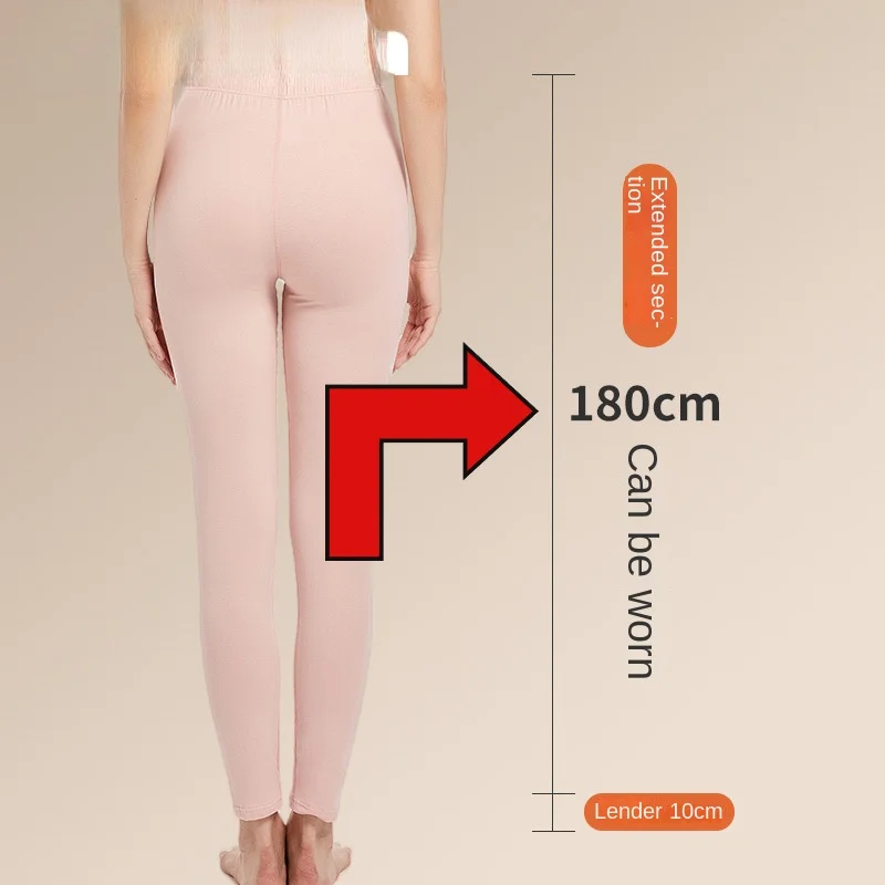 Pantalones térmicos cálidos para mujer, bragas ajustadas de lana de algodón, Leggings interiores finos de talla grande, Otoño e Invierno
