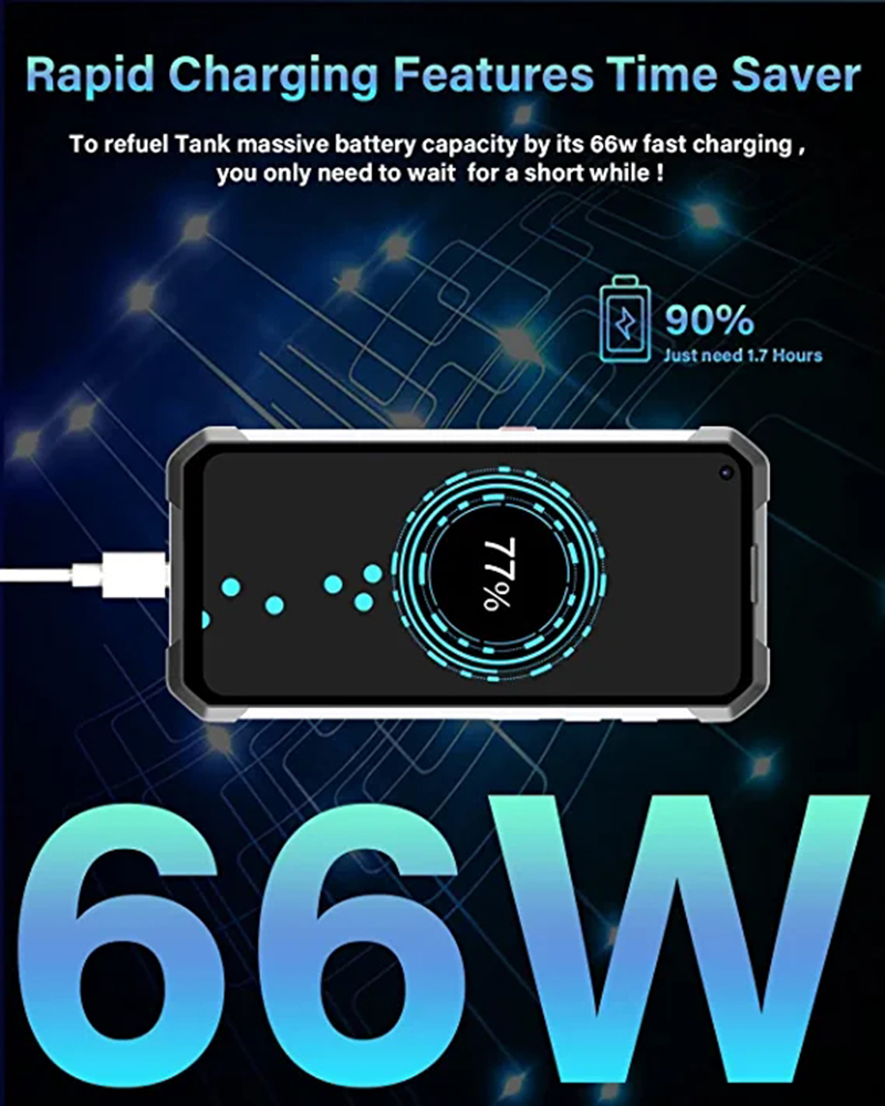 Unihertz TANK 22000mAh Rugged Smartphone Android 12 Cellphone Night Vision 108MP G99 12GB 256GB Mobile Phone