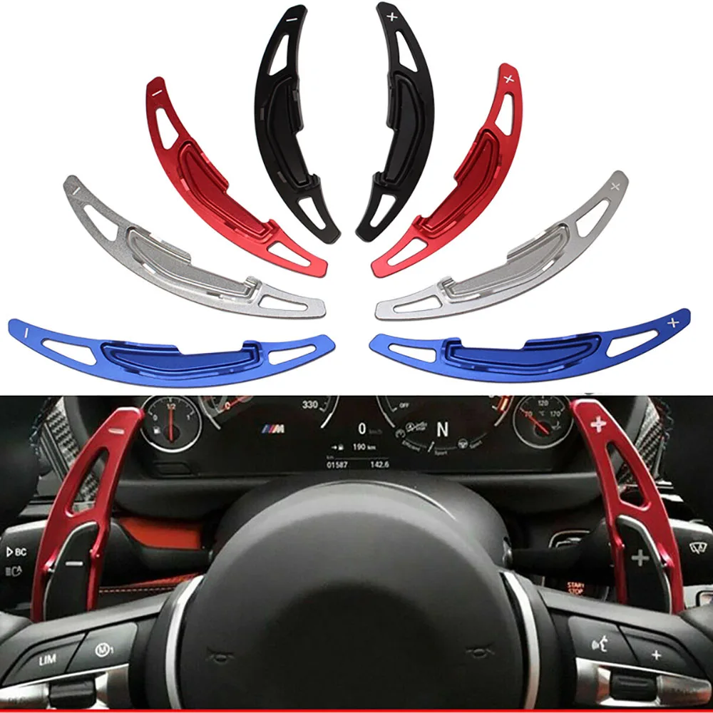 Für BMW M2 F87 M3 F80 M4 F82 F83 M5 F10 M6 F12 F13 X5M F85 X6M Al Legierung Auto Lenkrad Shift Paddle Shifter Verlängerung 2PCS