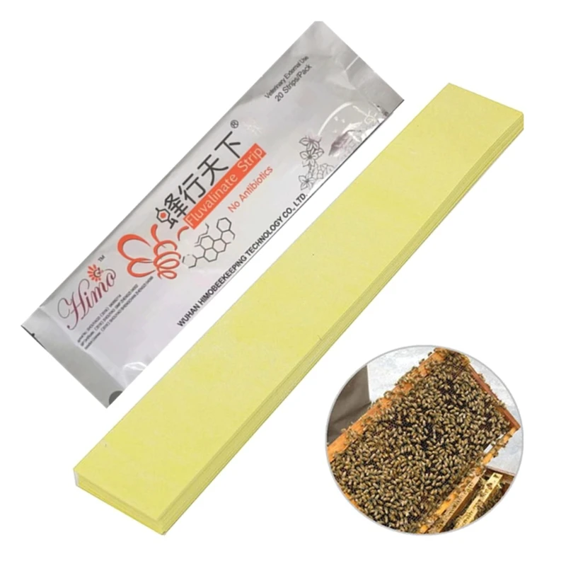 20 Chiếc Ong Acaricide Dải Nuôi Ong Ong Varroa Sát Thủ Kiểm Soát Dịch Hại 85AD